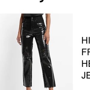 Express -sequin pants  12 SHORT